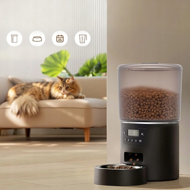 Автоматичний годувальник для котів та собак, дозатор корму 4л