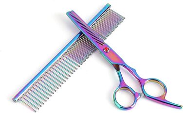 Набір для стрижки тварин: професійні ножиці для собак та котів, з нержавіючої сталі, для витончення та стрижки шерсті