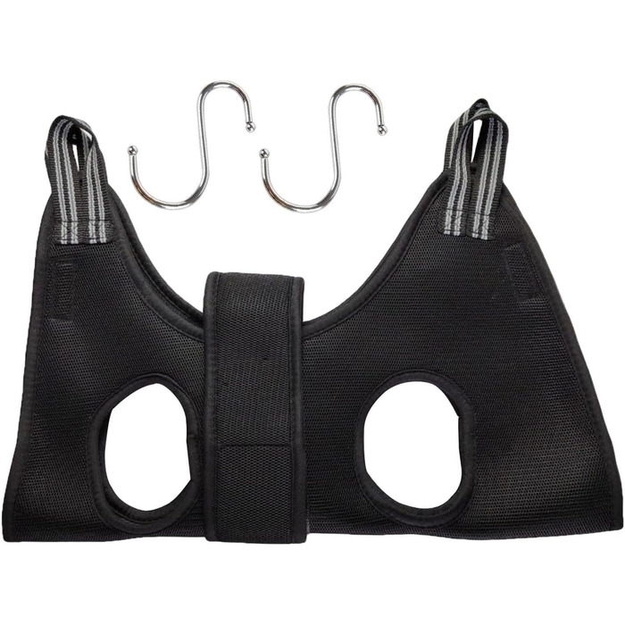 Грумерський жилет для собак та котів YRRYGMN | для грумінгу, купання, стрижки та обрізки кігтів. Чорний