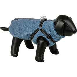 Ноббі - теплий одяг для собак, PLIS 2 в 1, блакитний, 20 см