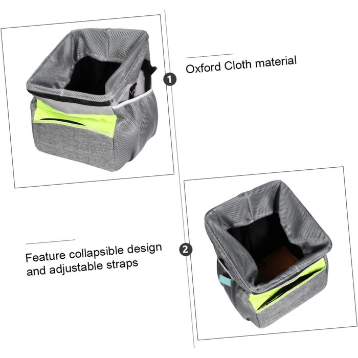 Фahrradkorb iBasenice для тварин: складаний, дихаючий, з ручкою спереду. Підходить для перевезення собак, котів, іграшок, ласощів та телефону.