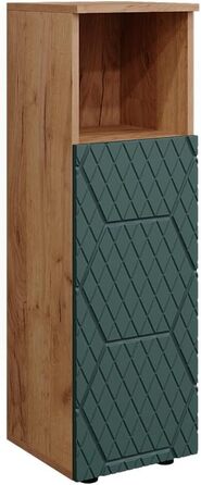 Пенал для ванної Vicco Irma, 30x95 см, зелений/дуб Goldkraft