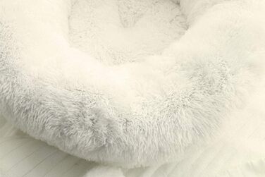 Кругла лежанка для собак та котів Snug Comfort, гніздова, самонагріваюча, з м'яким подушкою, для кращого сну