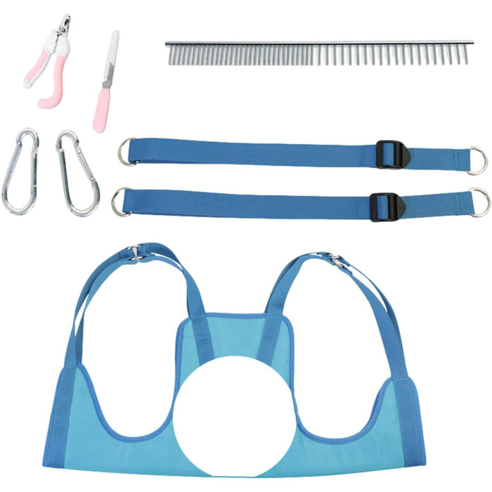 Нашийник для грумінгу собак Onlynery - м'який та зручний нашийник для догляду за шерстю | Легкий у чищенні та використанні для малих та середніх тварин, блакитний, розмір S