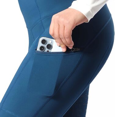 Спортивні штани для верхової їзди Harrison Howard з силіконовим зчепленням, висока талія, жіночі (M, блакитний, синій)