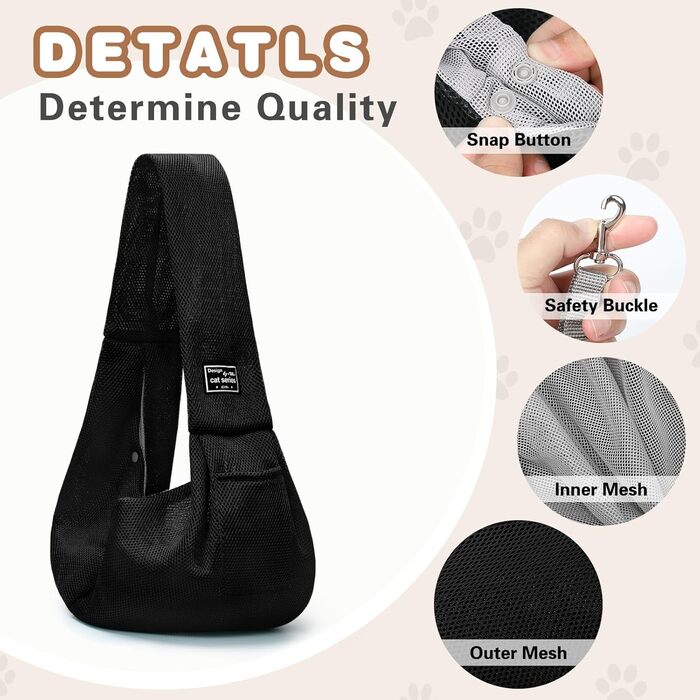 Переноска для собак Classycoo - дихаюча сітка, для котів та собак, з кишенею та страхувальним ремінцем, 8 кг, м'ятно-зелений