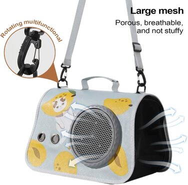 Транспортна сумка для котів, переноска для тварин – органайзер для подорожей з плечовими ременями для піших прогулянок, кемпінгу, подорожей та в дорогу