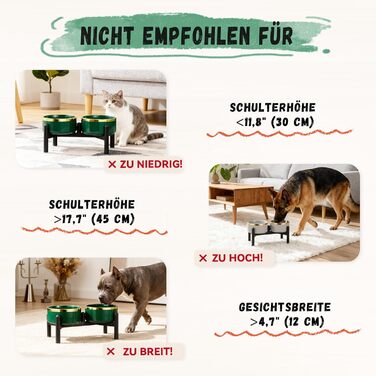 Керамічна годівниця для собак на підставці з нержавіючої сталі - подвійний набір мисок для собак, невеличких та середніх порід - неслизький набір мисок для корму та води - 350г / 660мл - 15см - сірий M сірий