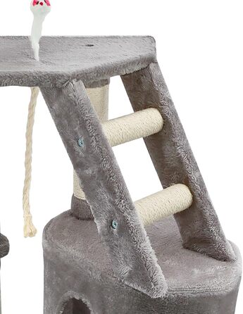 Дряпка для котів Beltom® Kratzbaum - ігровий комплекс, 120 см, сірий