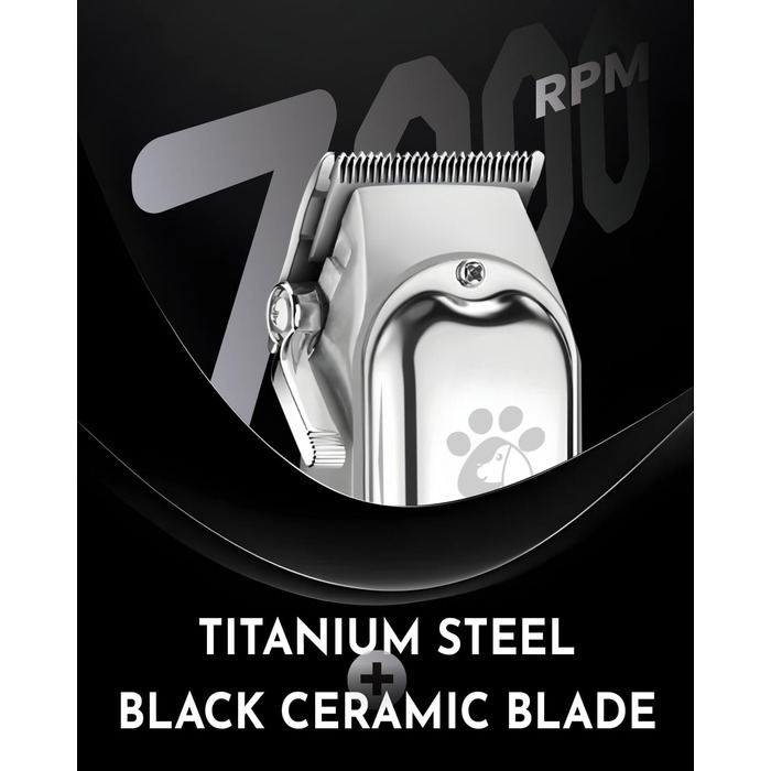 Професійна машинка для стрижки волосся Coldspot - для густого волосся, бездротова, з LED-дисплеєм, тиха, з металевим корпусом