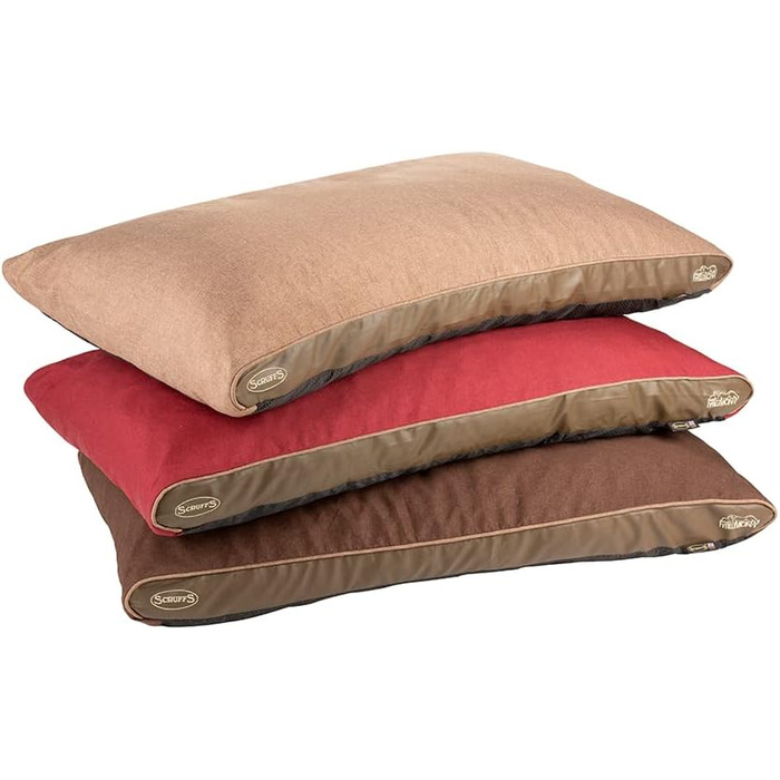 Лежак для собак Scruffs Hilton Memory Foam, L, 120x75x8 см, червоний