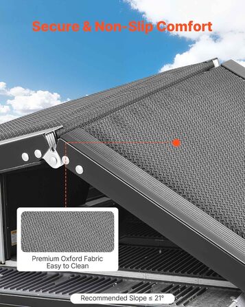 Східці для собак VEVOR, 180 x 43,2 см, розкладні, для середніх та великих собак до 113 кг, з антиковзкою поверхнею Oxford, портативні для SUV та вантажівок