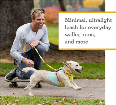 Повідок для собак RUFFWEAR Hi & Light, міцний, з інтегрованою кишенею, Crux-Clip, компактний, сірий Basalt Grey