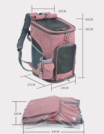 Рюкзак для домашніх тварин Outdoor: рюкзак для собак та котів (Сірий)