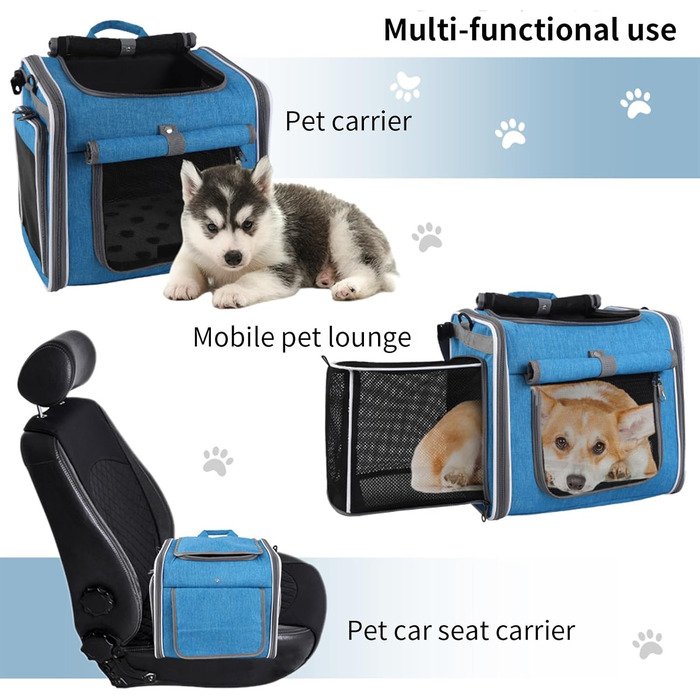 Корзина для собаки на велосипед, передна, рюкзак з вентиляцією, регульована переноска для прогулянок та подорожей