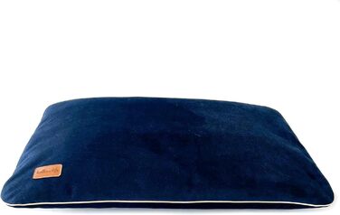 Водонепроникна подушка для собак та котів. Зручне ліжко з матеріалу, безпечне для тварин. Розмір 80x50 см, колір морський.