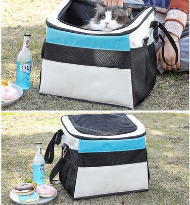 Корзина для велосипеда для маленьких тварин, котів, собак, передня корзина для велосипеда, складана, сумка для тварин на велосипеді, знімна корзина для собак та котів (до 6 кг)