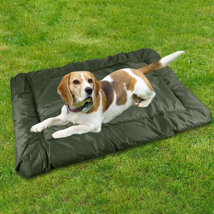 Водонепроникний килимок для собак 90 x 60 см, зручна подорожня ковдра для собак та котів, миється, підходить для подорожей, кемпінгу, авто та дому (зелений)