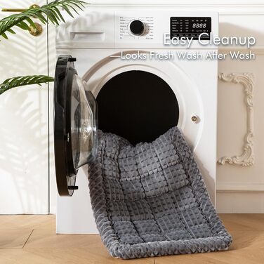 Підстилка для собак у машину, на заднє сидіння, в'язана, для подорожей, нековзна, сірого кольору (63 x 54 см)