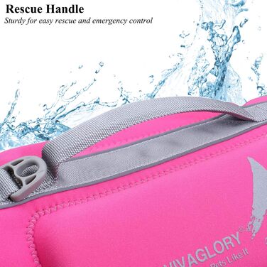 Жилет рятувальний для собак VIVAGLORY, рожевий, S (48-56 см)
