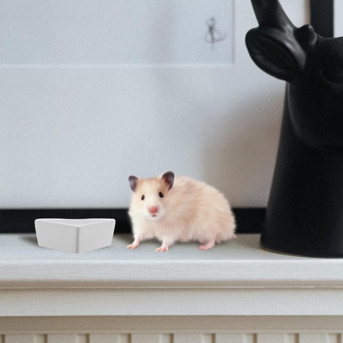 Керамічна годівниця для тварин PATKAW: миски для хом'яків, морських свинок, їжаків, білих тварин