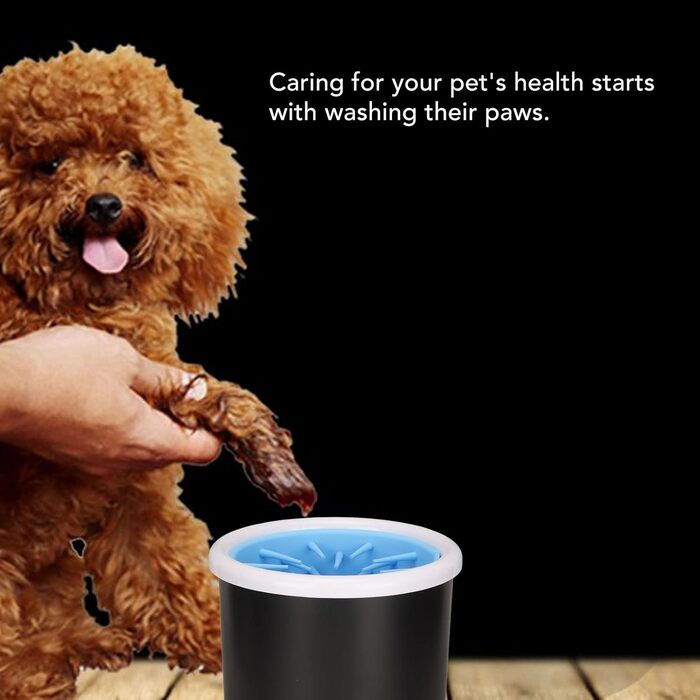 Мийка для лап собак Pssopp - портативна силіконова щітка для чищення лап домашніх тварин. Підходить для собак та котів.