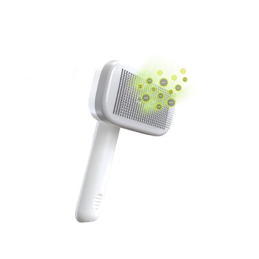 PiddiPet Іонна щітка для грумінгу тварин - електрична щітка для собак та котів, проти ковтунів та підшерстка, зменшує статичну електрику та випадання шерсті, м'яка, самоочисна, для чутливої шкіри