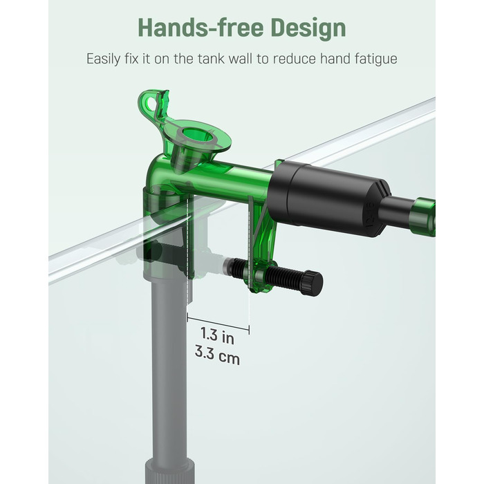 Набір для чищення акваріума Pawfly: сифон, пилосос, шланг 1.8 м, інструмент для догляду за акваріумом