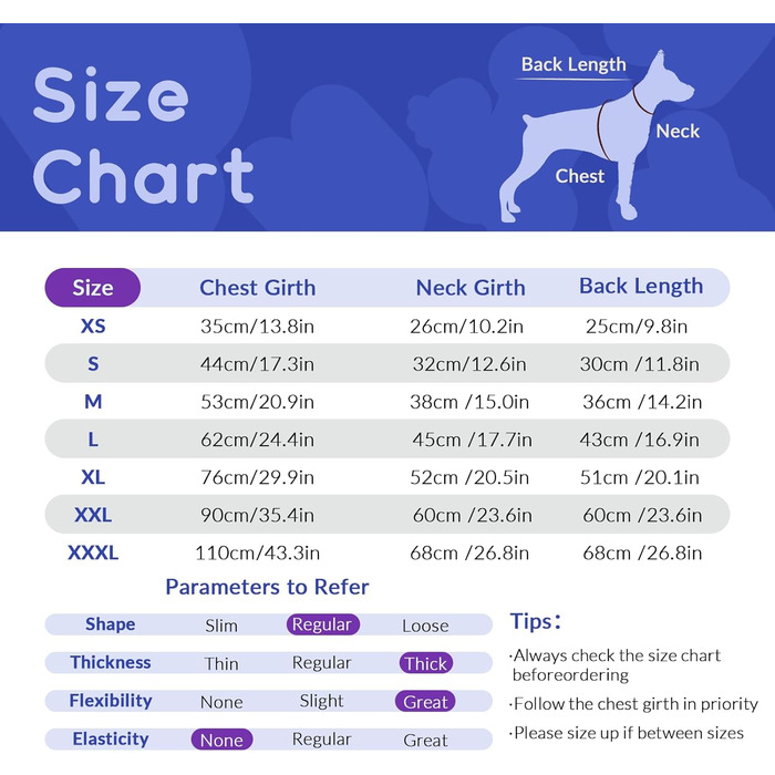 Зимова куртка для собак, теплий флісовий зимовий костюм для собак середнього розміру (синій, M)