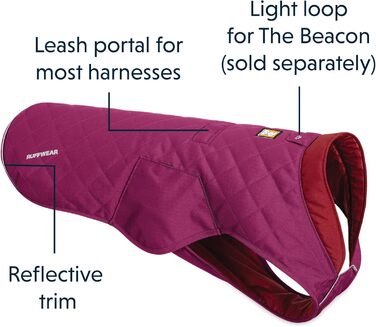 RUFFWEAR Stumptown Jacket - теплий та зносостійкий дощовик для собак, фіолетовий, XXS
