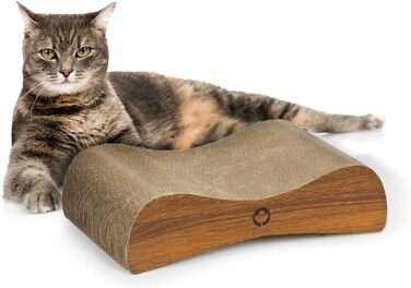 Котячий когтеточки Satellite Small - чорний, з котячою м'ятою, 37x10x23 см