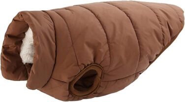 Теплий зимовий одяг для собак MISSMAO: флісова куртка з відбиваючими елементами, зручна в одяганні, колір кава, розмір 2XL