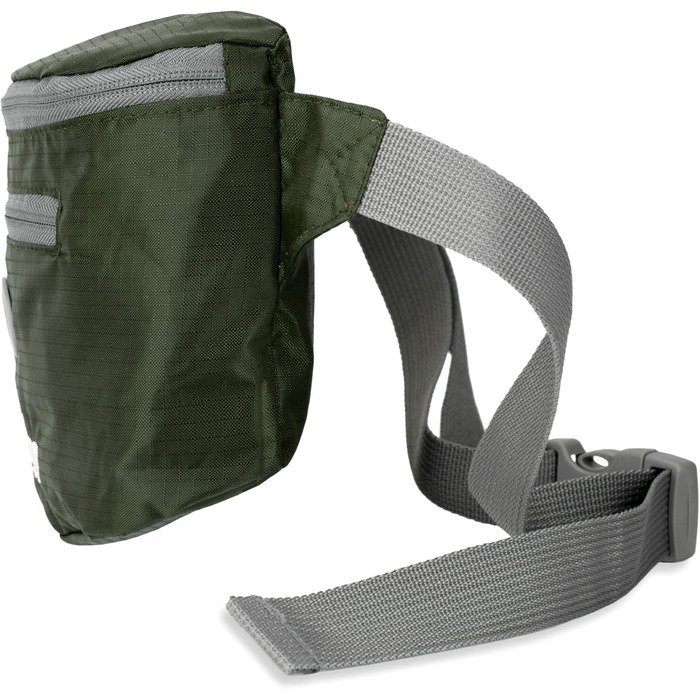 Універсальна сумка-переноска для собак BOGG з дозатором пакетів для вигулу та контейнером для відходів (Buster Green)