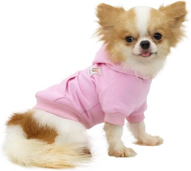 Світшот для собак Lophipets з бавовни, для маленьких собак (Чихуахуа, цуценята), теплий, блакитний, XS