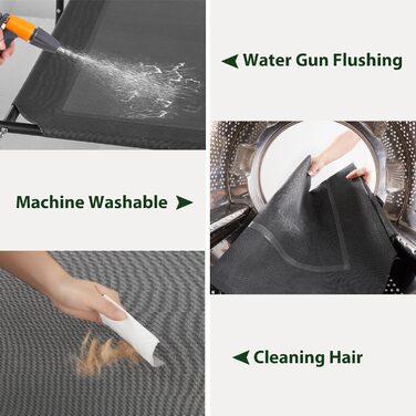 Кругле ліжко для собак великих порід RRPETHOME з металевим каркасом, U-подібною подушкою, чорного кольору. Розмір: 91.4 x 66 x 20.3 см