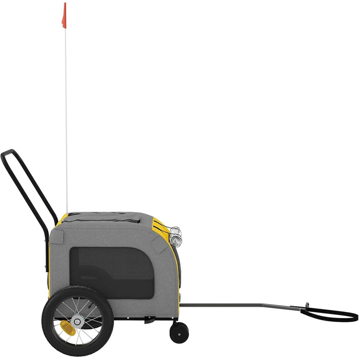 Брелок для велосипеда Oxford - жовто-сірий, вологостійкий, для собак, модель 93847