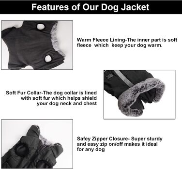 Водонепроникний теплий зимовий одяг для собак: куртка з отвором для повідка, для чихуахуа, французького бульдога, малих та середніх порід