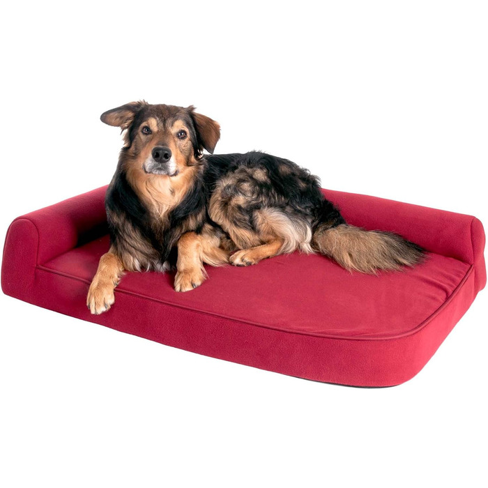 Подушка для собак Karlie Kissen Ortho Visco L, 60x48x21 см, червона