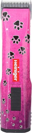 Машинка для стрижки Heiniger Saphir Pink SS з дротом і головкою №10, два акумулятори