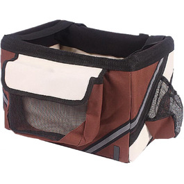 Фahrrad-Hundetasche: Сумка для собак на велосипед DONGXIAO, чорна/коричнева, Oxford-Gewebe, 6 кг, складана