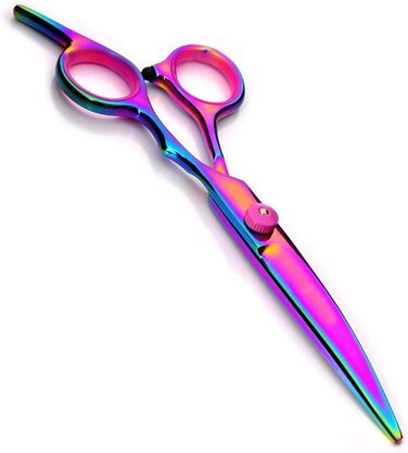 Набір професійних ножиць для грумінгу домашніх тварин QUNINE: ножиці для стрижки, вигнуті та фінішні