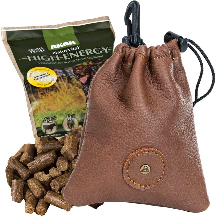 OUTDOORDINO Сумка для ласощів для собак з преміум-шкіри оленя - сумка для тренування собак, міцна та надійна