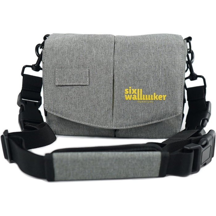 Leckerlibeutel для собак Arrivly SixWalker з магнітним закриттям: практичний фідер для тренувань, універсальна сумка для ласощів з винімною кишенькою (сірий)