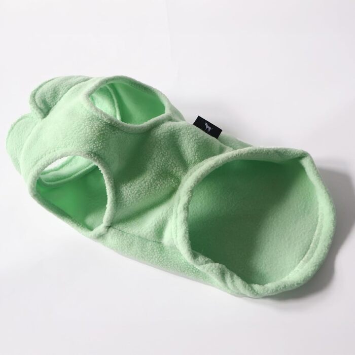 Тепла жилетка для собак та котів Jacko & Co з кільцем для повідка – м'яка, легка, дихаюча (XXL, м'ятний)