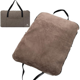 Ортопедичне собаче ліжко для подорожей – зручне та сертифіковане (OekoTex, GSR) – коричневе, розмір L