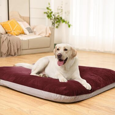 Ортопедичне ліжко для собак Magic Dog Superweiches XL, 119x79 см, темно-сірий, знімний чохол