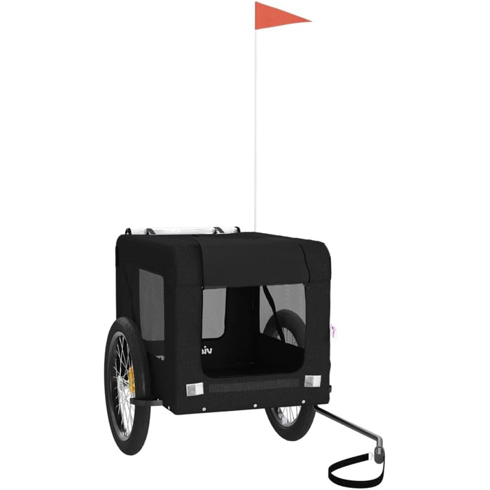 Причіп для велосипеда Gecheer: вантажний, для собак, чорний, Oxford-Gewebe, 68.5 x 135 x 73.5 см