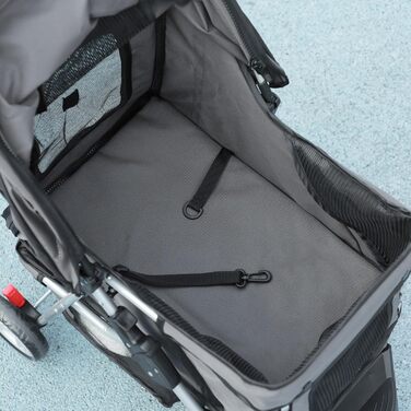 Візок для собак та котів PawHut - складаний, до 10 кг, сірий