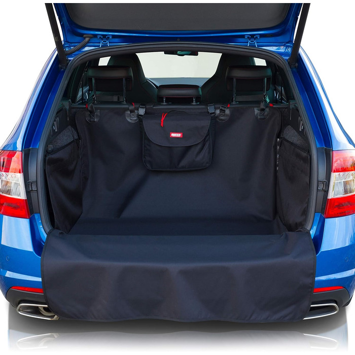 Захист для багажника автомобіля BARTSTR для собак, універсальний, підходить для універсалів. Водовідштовхуючий килимок з захистом боків та бампера. У комплекті велика сумка на плече.