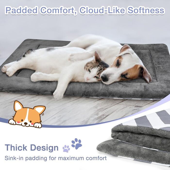 Водонепроникний килимок для собак Pawsse - зручний для подорожей, авто та кемпінгу (127 x 70 см, сірий)